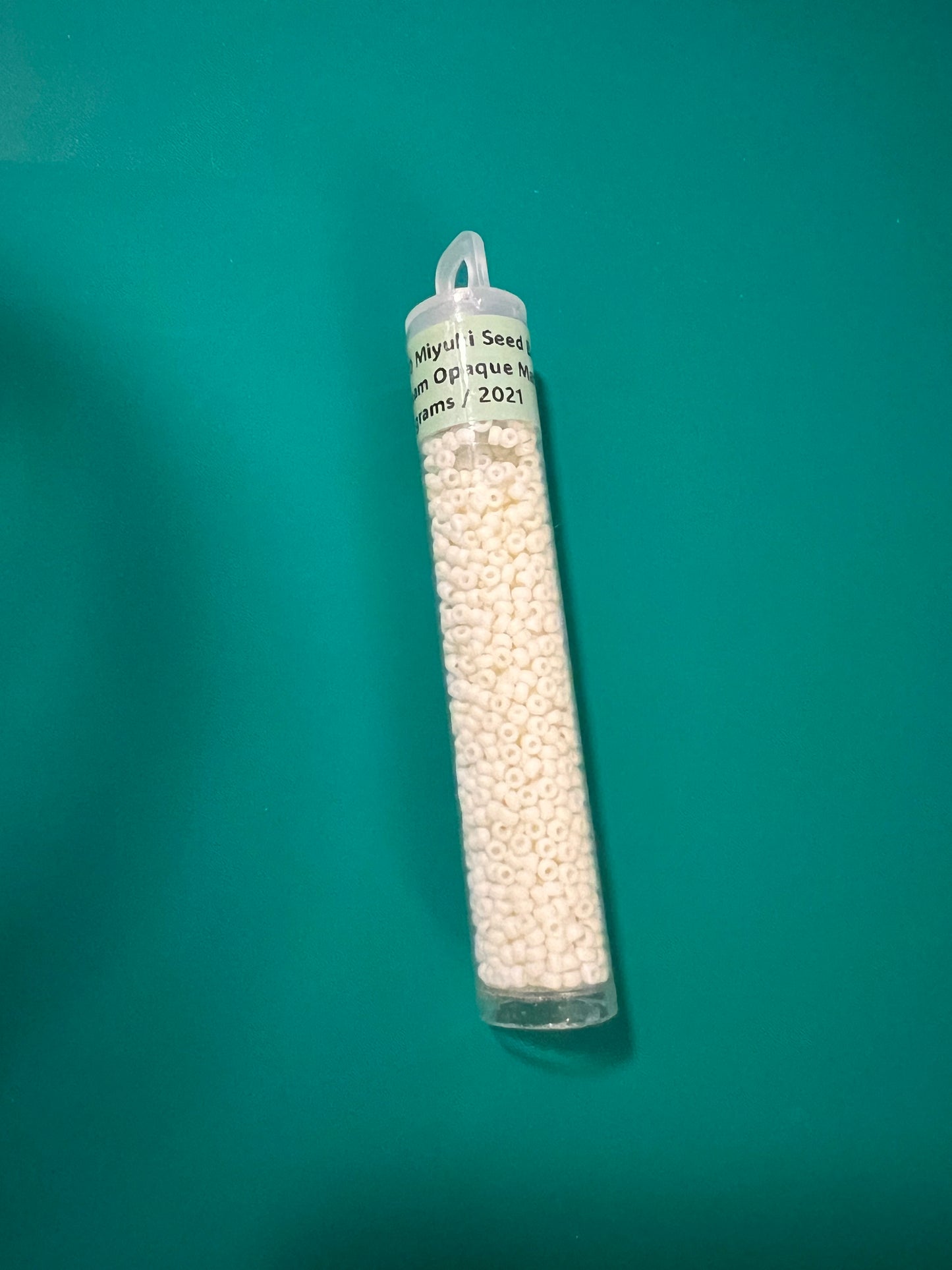 11/0 Miyuki Seed Beads Cream Opaque Matte