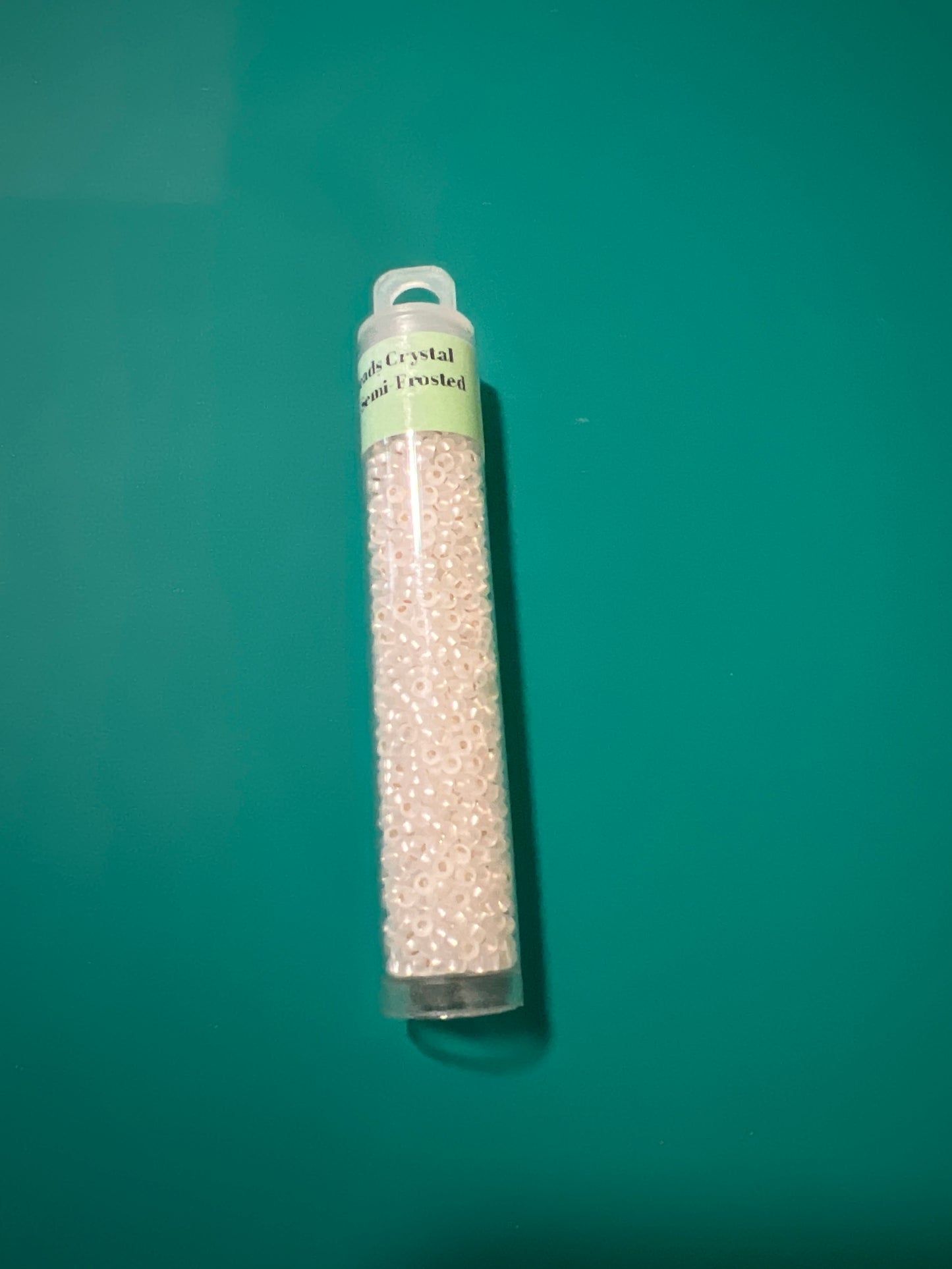 11/0 Miyuki Seed Bead Crystal Clear Silver Lined Semi-Frosted
