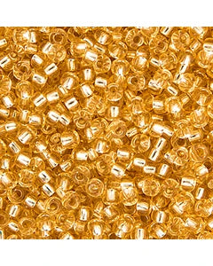 11/0 Miyuki Seed Beads Gold Silver Lined