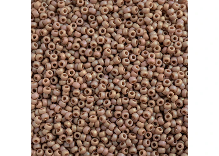 11/0 Miyuki Seed Beads Frosted Glazed/ RainbowLight Rose Matte AB