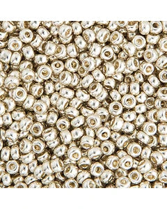 11/0 Miyuki Seed Beads Silver Galvanized