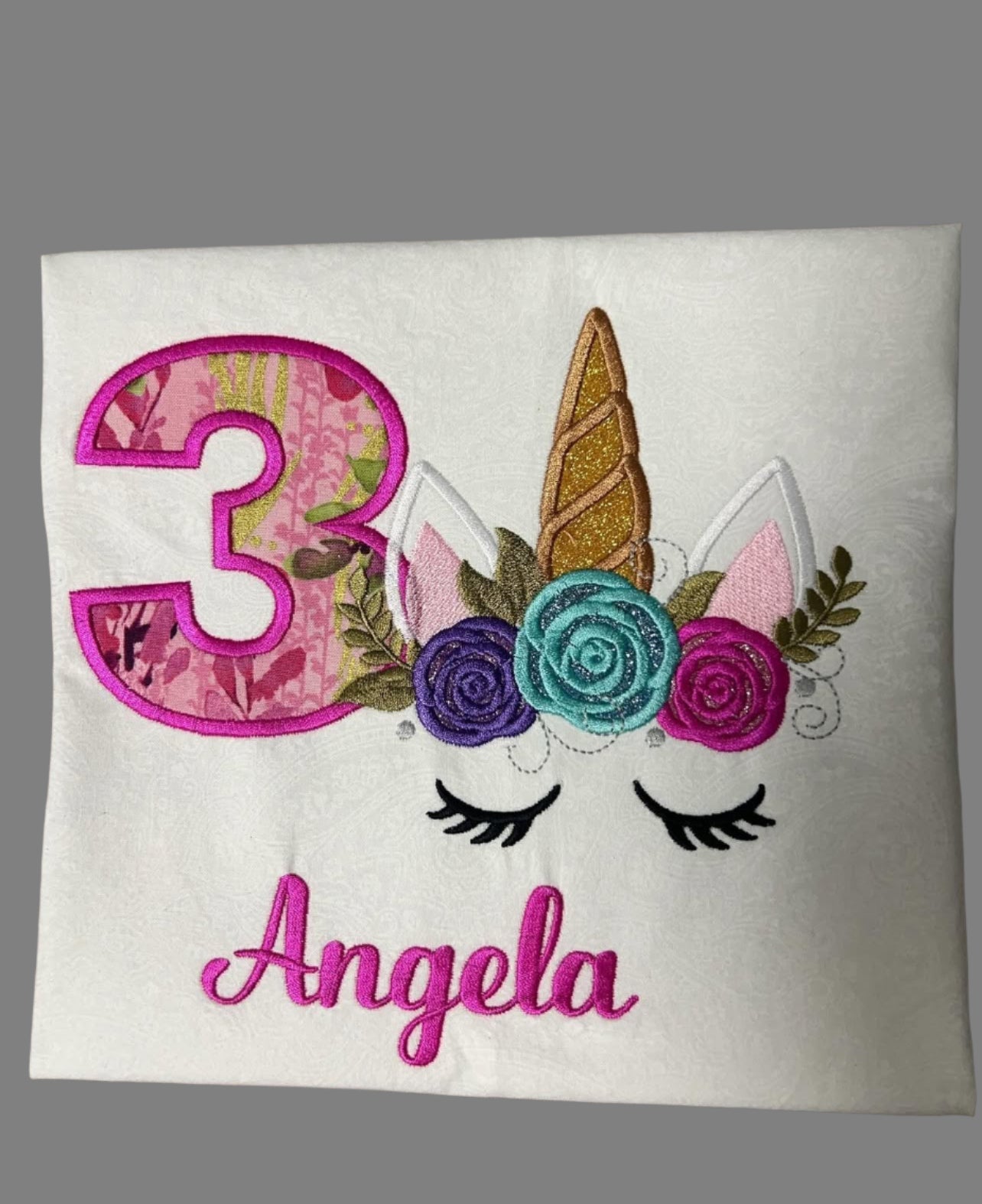 Unicorn Floral Birthday