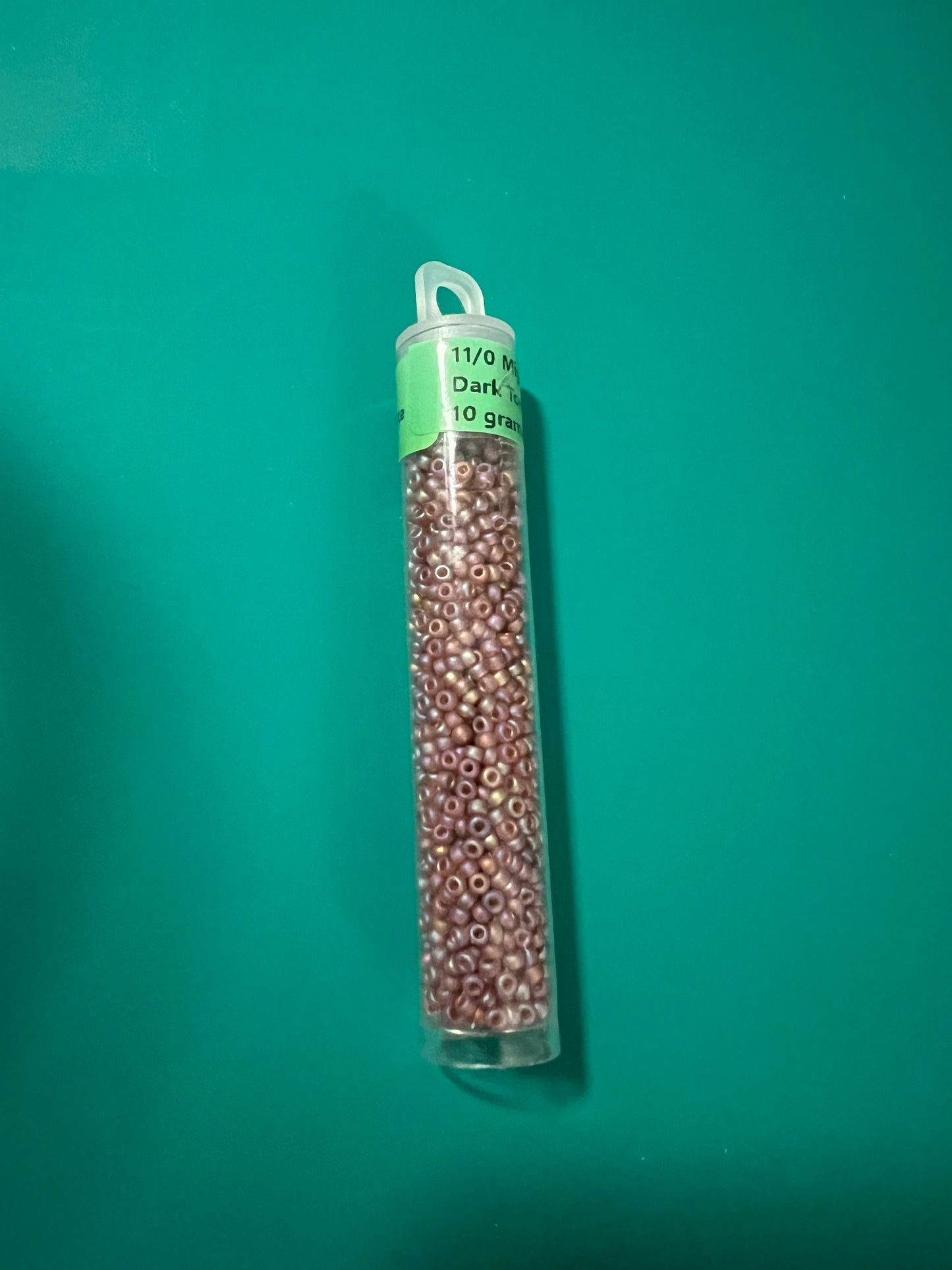11/0 Miyuki Seed Beads Dark Topaz Transparent Matte