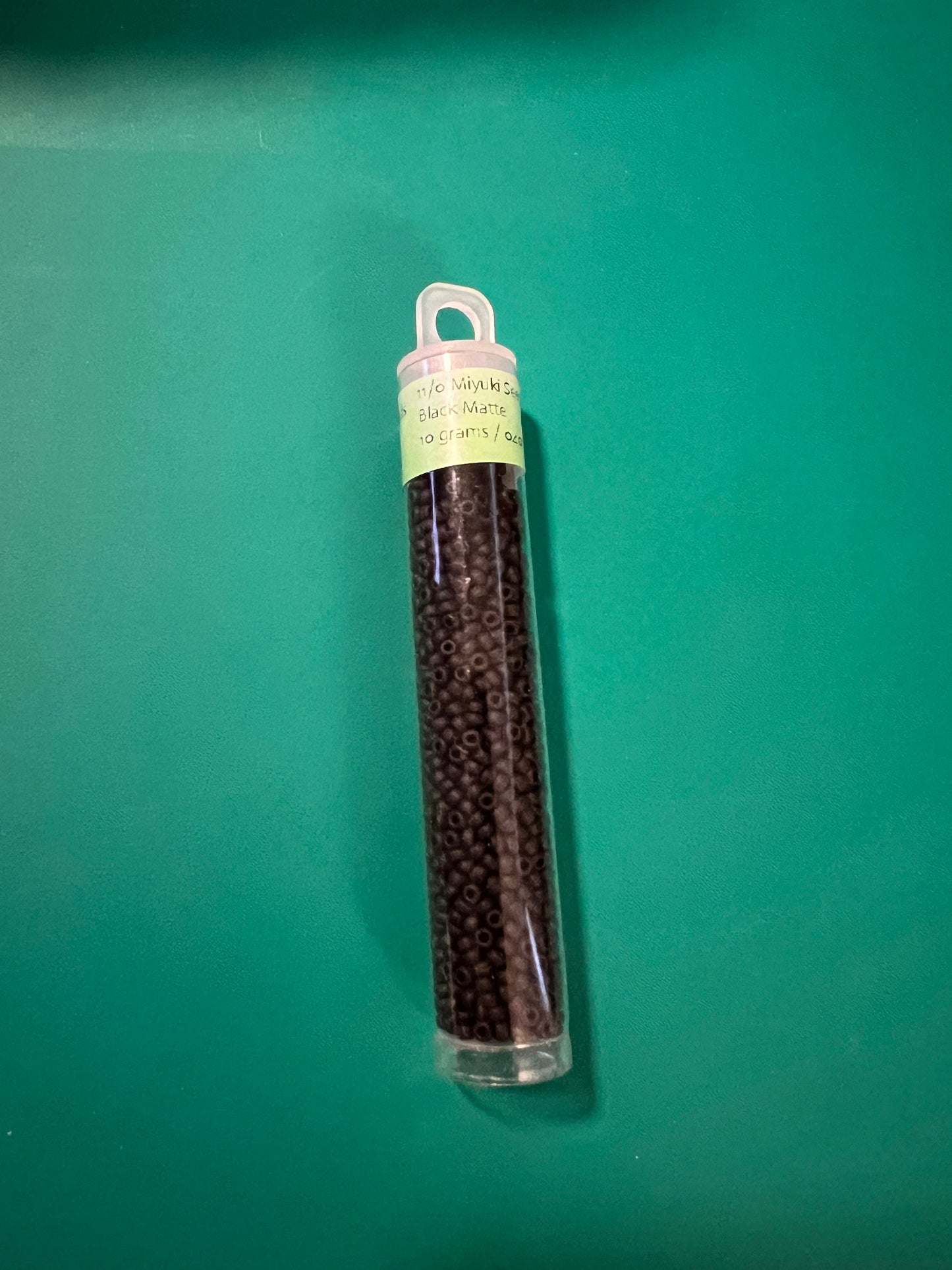 11/0 Miyuki Seed Beads Black Matte