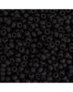 11/0 Miyuki Seed Beads Black Matte